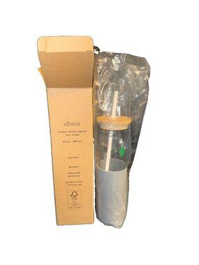 Aviana 24oz Fashion Tumbler with twist-on lid & Tritan Straw OPEN BOX